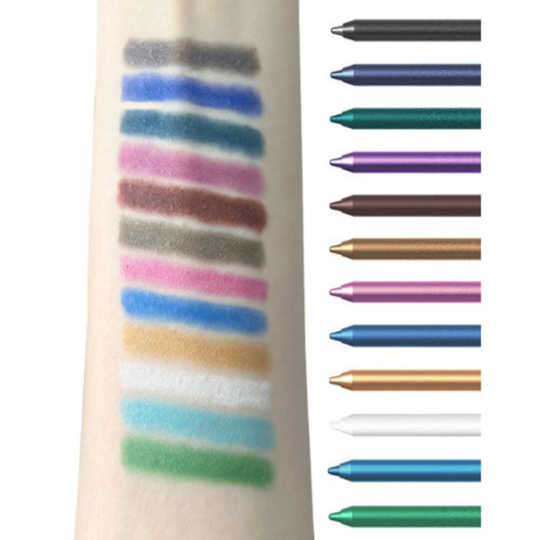 WaterproofEyeliner | Long-lasting, waterproof eye and lipstick, 12-piece set