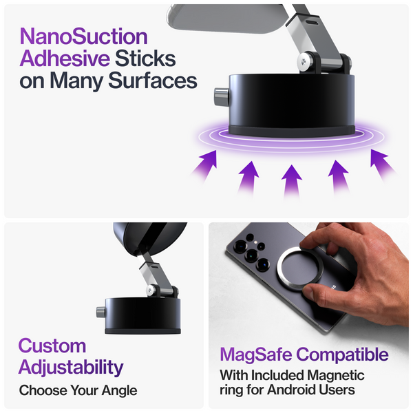 MagnaFlex™ 360° Detachable Magnetic Phone Mount