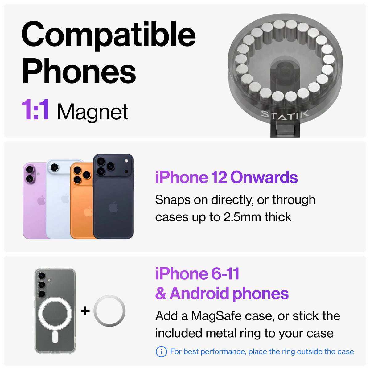 MagnaFlex™ 360° Detachable Magnetic Phone Mount