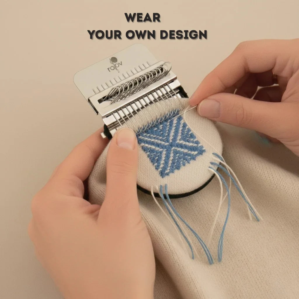 KnitCraft™ Wooden Mending & Weaving Kit