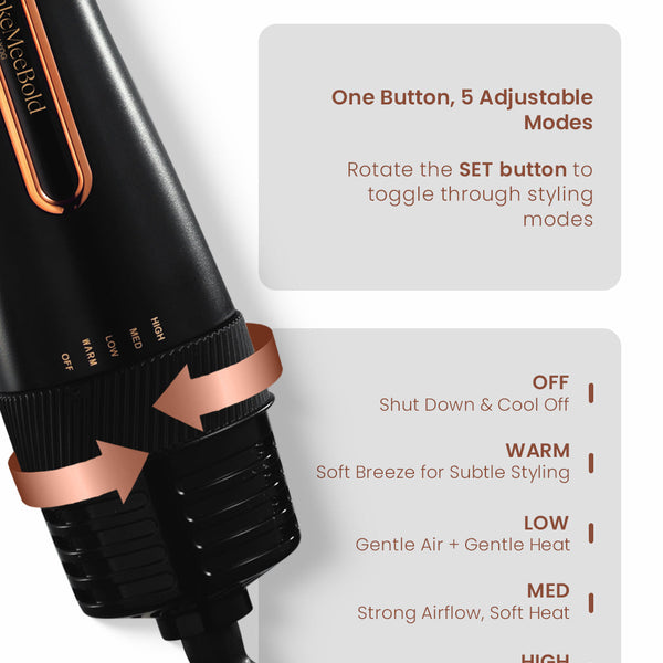 Voluméra™ 3-in-1 Hot Air Styling Brush