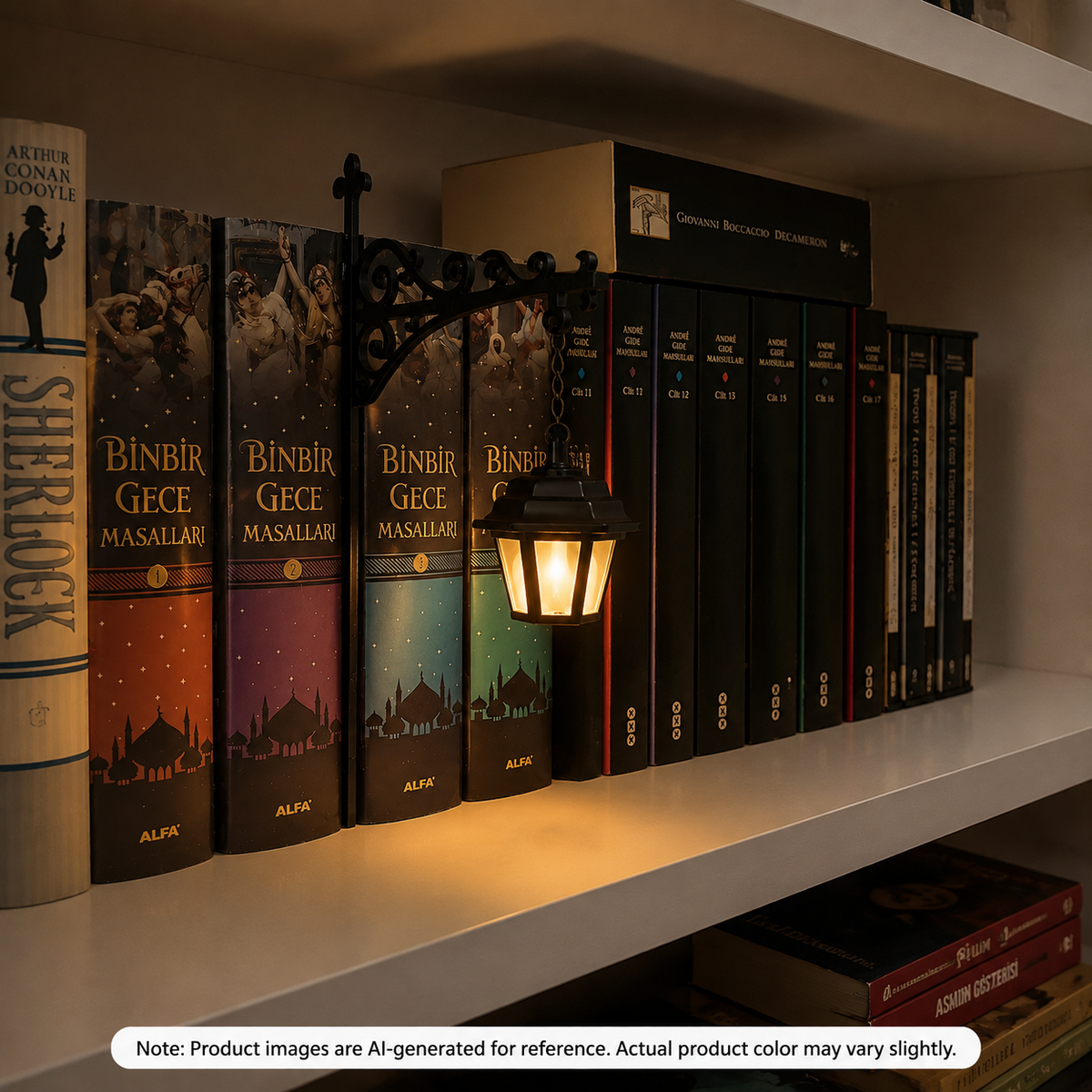 LumiTale™ Decorative Hanging Bookshelf Lantern