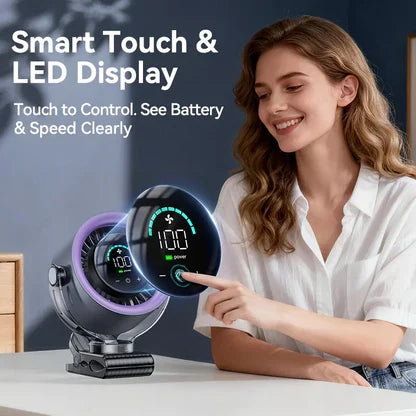 BreezeVolt™ Turbo Rechargeable Mini Cooling Fan