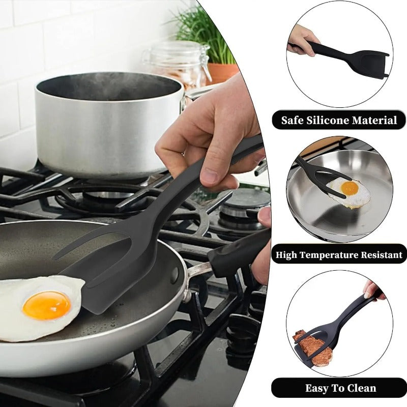 FlexiGrip™ - Flip and Lift Food Easily Without Damaging Pans