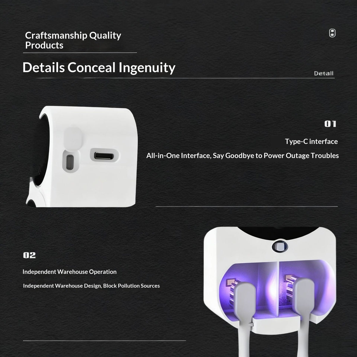 Dual Automatic Toothbrush Sterilizer
