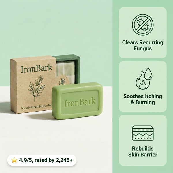 Ironbark Tea Tree Antifungal Bar – Deeply Clears Fungal Infection and Skin Balance from the Root