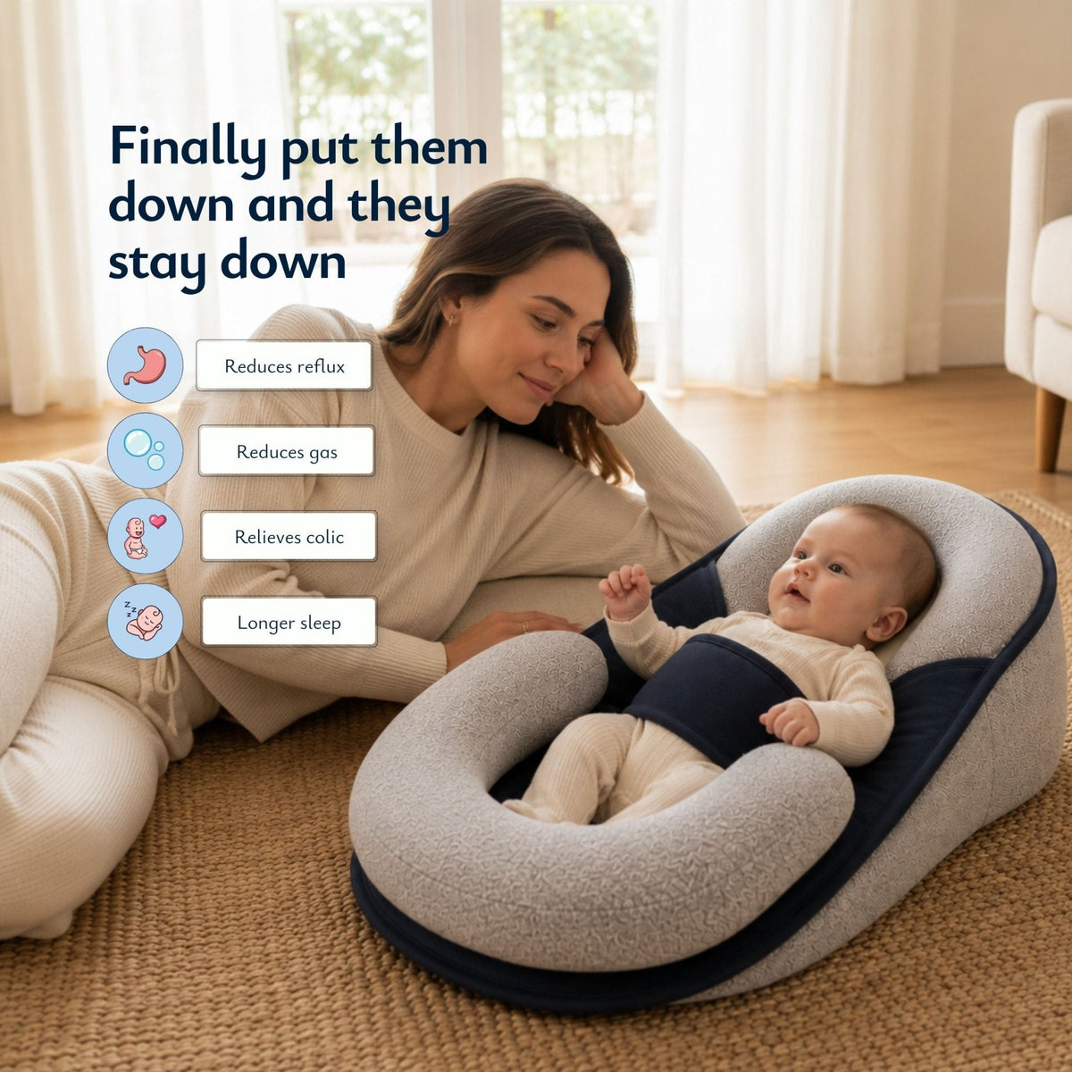 BabyNest™ Inclined Comfort Support Lounger
