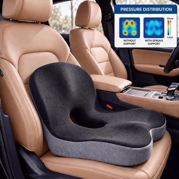 PostureNest™ Ergonomic Full-Back Support Seat Cushion