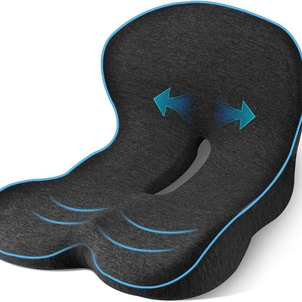 💎 50% OFF! 💎 Non-Slip Memory Foam Seat Cushion – Sciatica Relief, Breathable Mesh & Universal Fit for Car, Office & Wheelchair