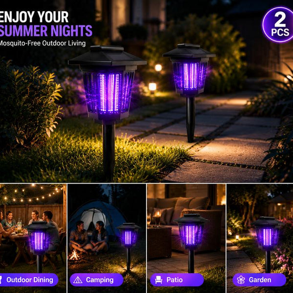 2-in-1 Solar Bug Zapper & Garden Light