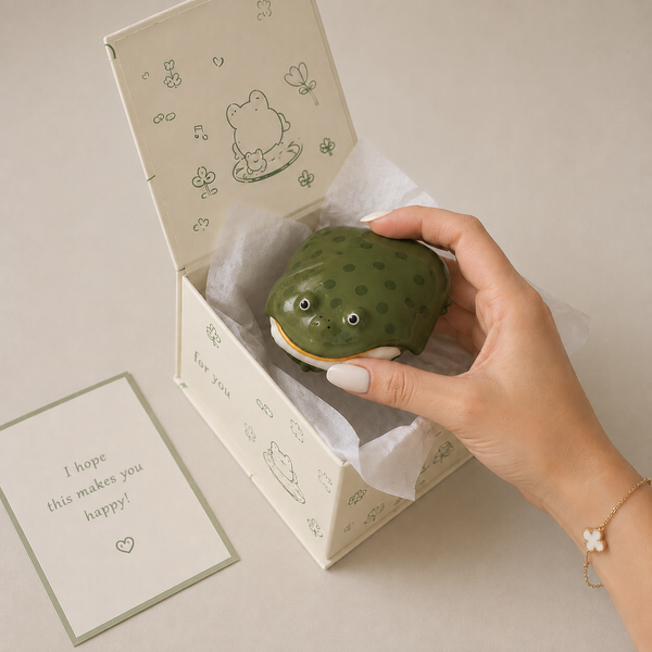 FrogPod™ 3D Frog-Shaped Earbud Case