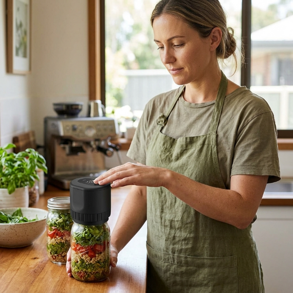 JarSeal™ Cordless Mason Jar Vacuum Sealer