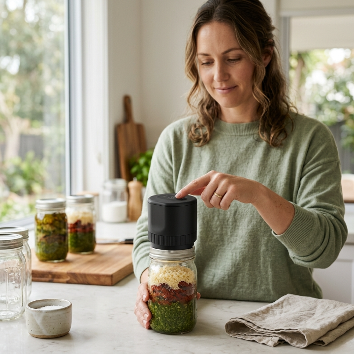 JarSeal™ Cordless Mason Jar Vacuum Sealer