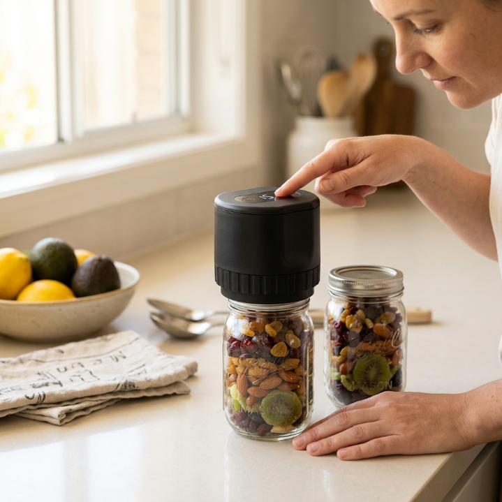 JarSeal™ Cordless Mason Jar Vacuum Sealer