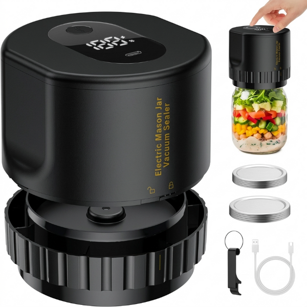 JarSeal™ Cordless Mason Jar Vacuum Sealer