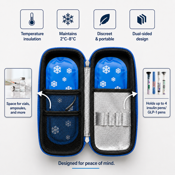 MediGuard Travel Cooling Case Keeps Medication Safe Always