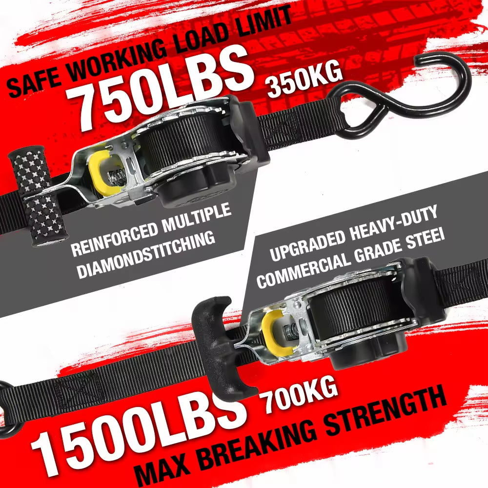 CargoClutch™ - Secure Heavy Loads Fast with Tangle-Free Automatic Straps