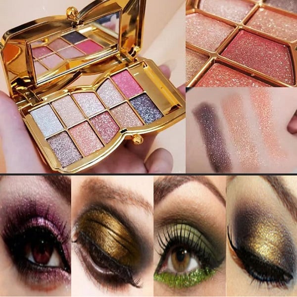 lusailstore | 10 Colors Sparkle Shimmer Eyeshadow Palette