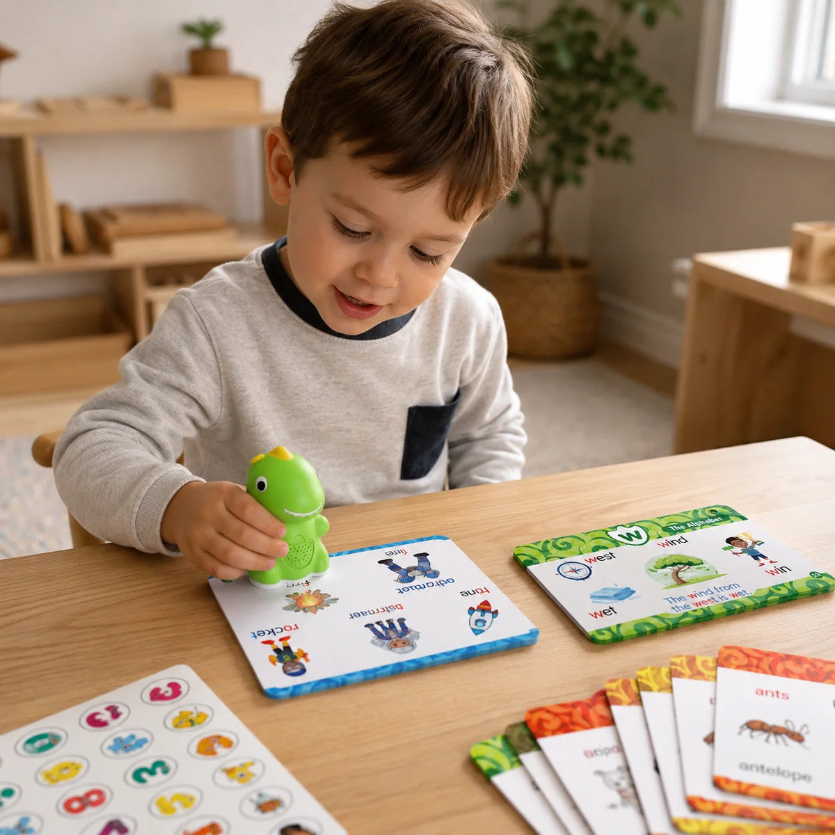 WonderNest Dinosaur Flash Cards Build Speech Through Fun Play