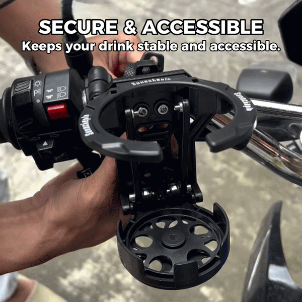 MotoGrip™ Foldable Motorcycle Drink Holder