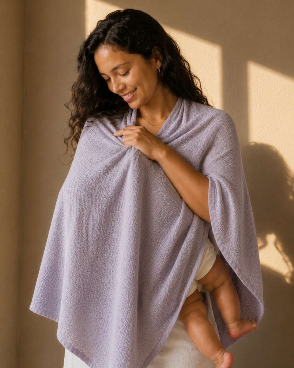 Pure Cotton Nursing Cover Ensures Comfortable Private Feeding