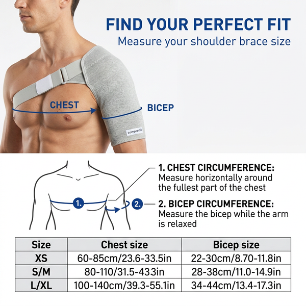 Premium Bamboo Shoulder Brace – Comfortable Support for Lasting Relief