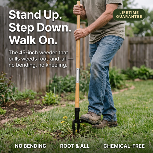 The Homestead Weeder — Stand-Up Weed Puller