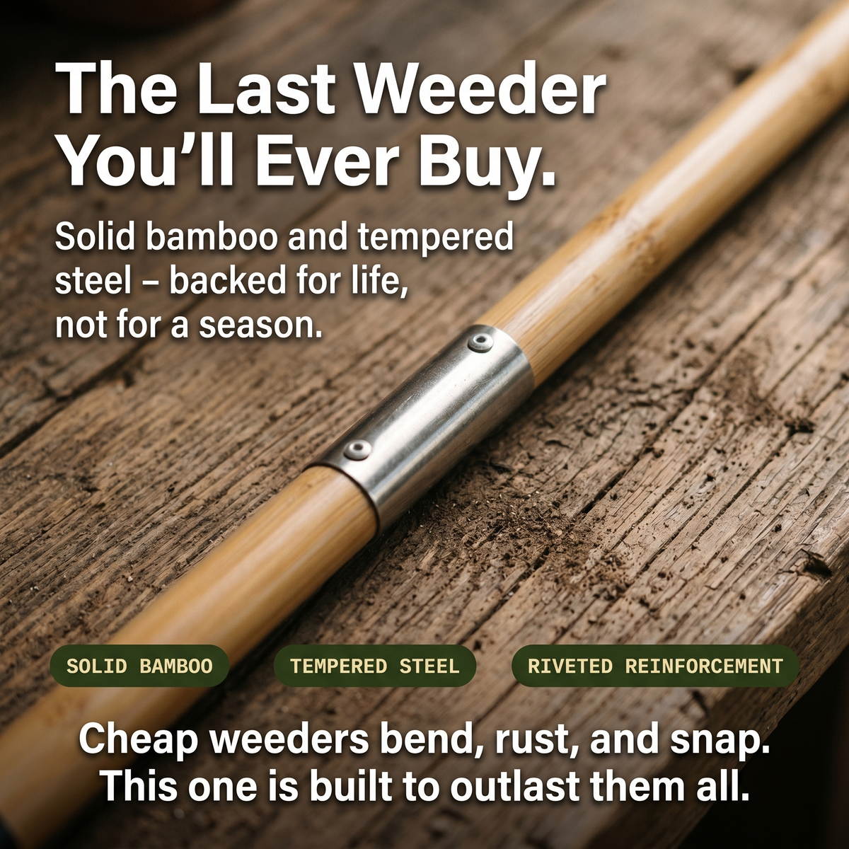 The Homestead Weeder — Stand-Up Weed Puller