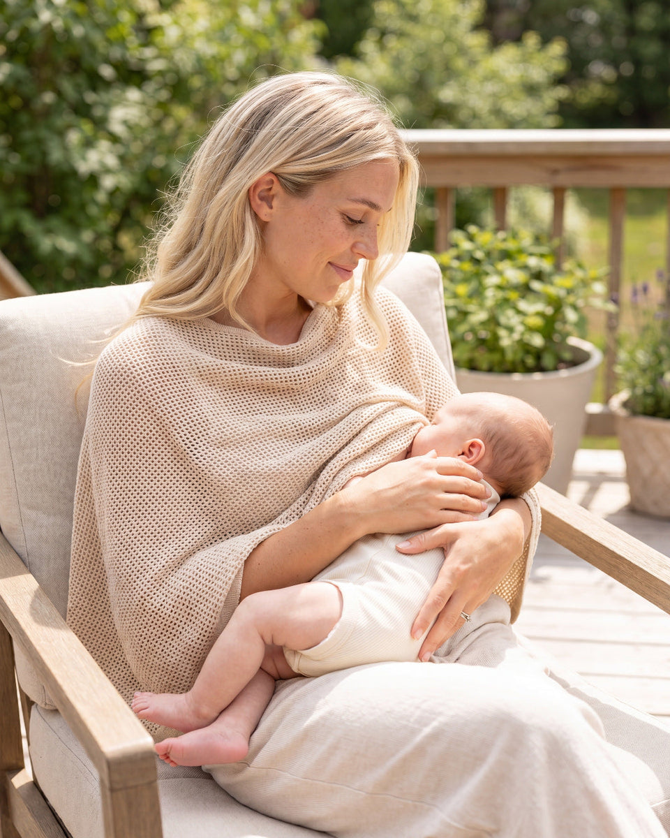 Pure Cotton Nursing Cover Ensures Comfortable Private Feeding