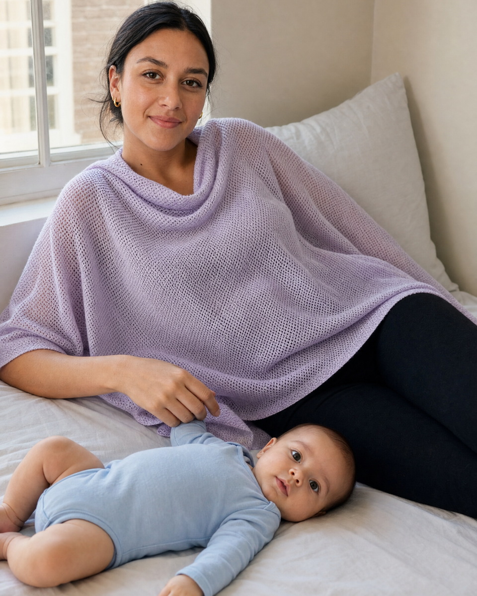 Pure Cotton Nursing Cover Ensures Comfortable Private Feeding