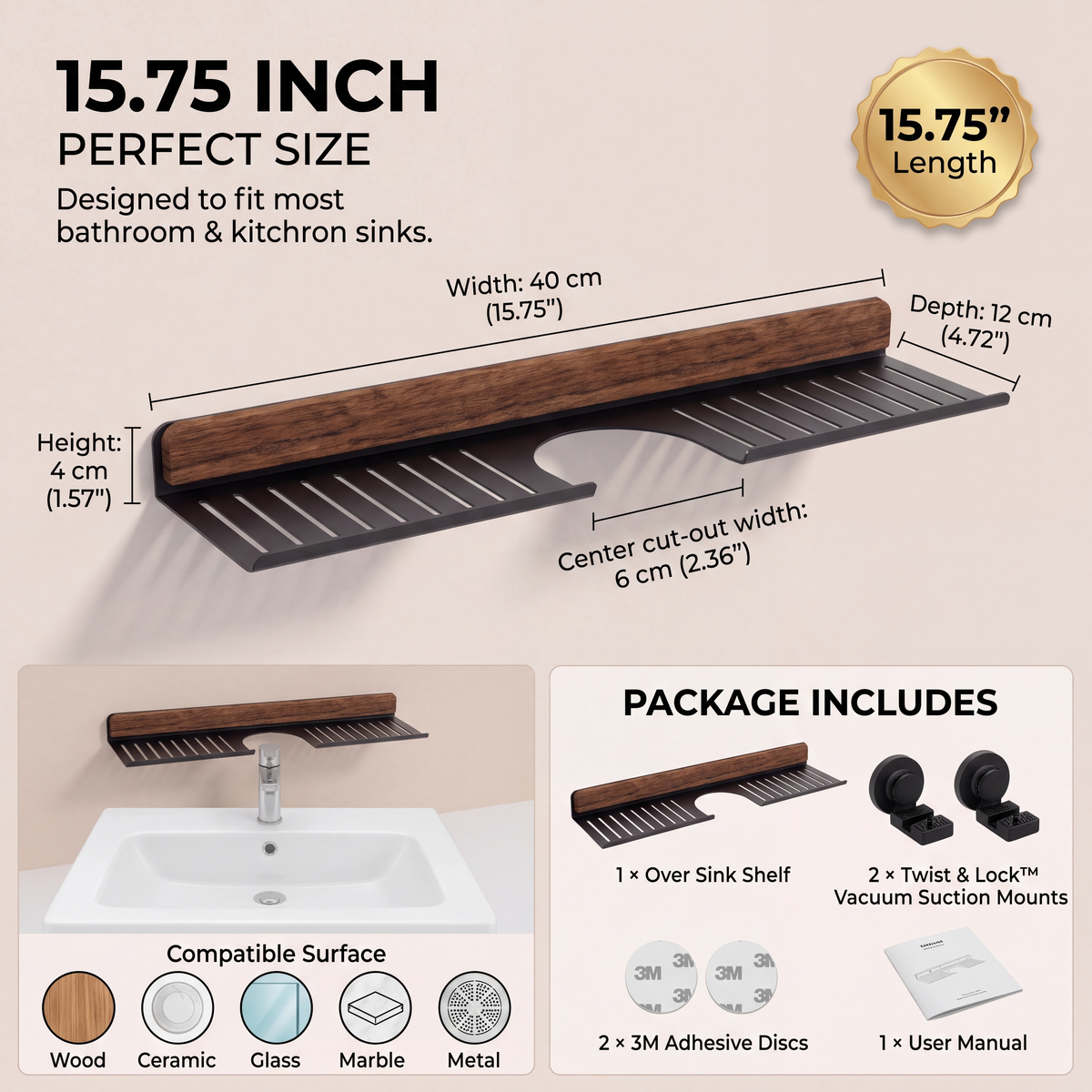 Sinkora™ Space-Saving Sink Caddy Organizer