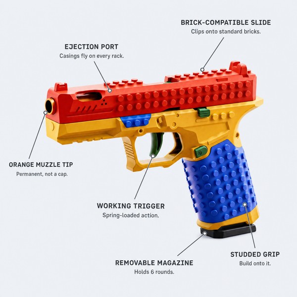 BrickForge™ Buildable Brick Blaster Play Set