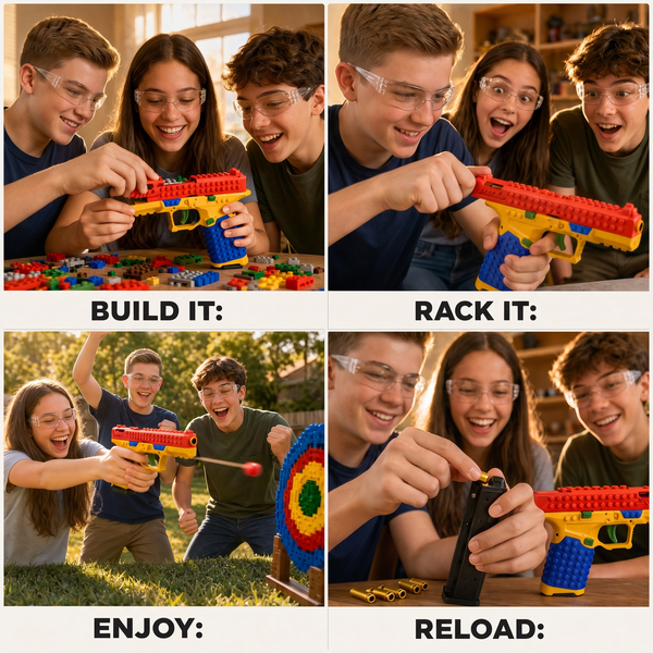 BrickForge™ Buildable Brick Blaster Play Set