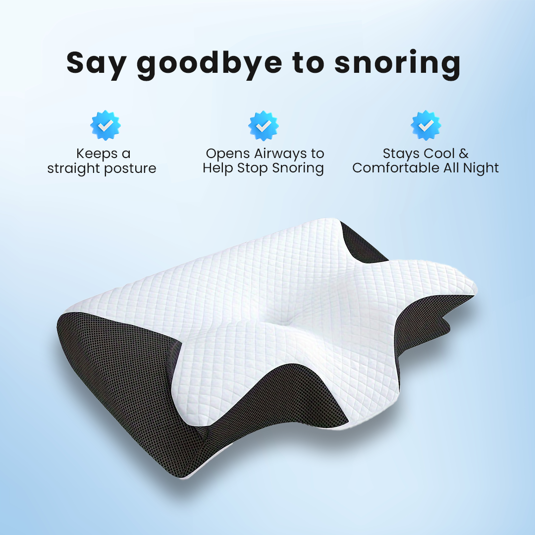 Snore Relief Pillow Helps Reduce Snoring Naturally