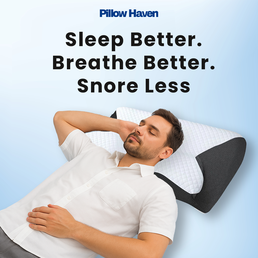 Snore Relief Pillow Helps Reduce Snoring Naturally