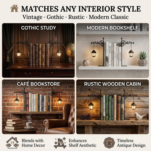 LumiTale™ Decorative Hanging Bookshelf Lantern