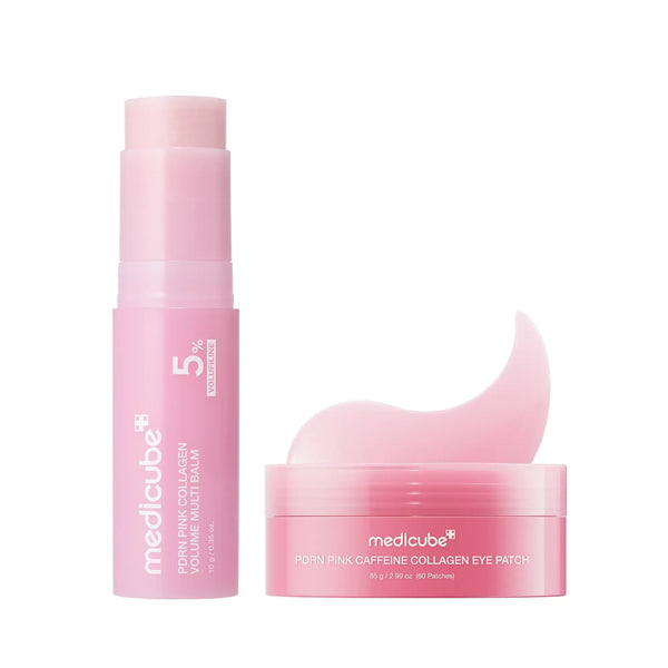 [NEW]  PDRN Pink Caffeine Collagen Eye Patch + PDRN Pink Collagen Volume Multi Balm
