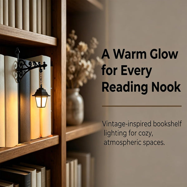 LumiTale™ Decorative Hanging Bookshelf Lantern