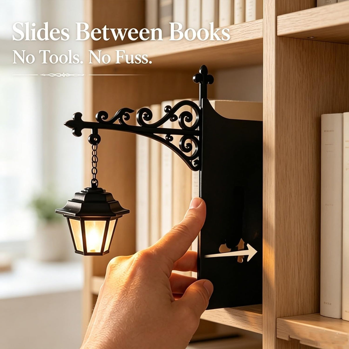 LumiTale™ Decorative Hanging Bookshelf Lantern