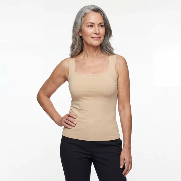 Band-Free Cup Support Tank – Wire-Free Lift With All-Day Comfort