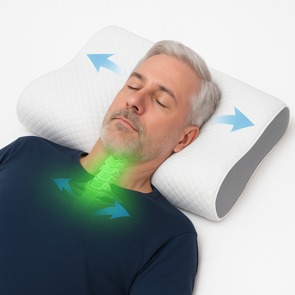 Snore Relief Pillow Helps Reduce Snoring Naturally