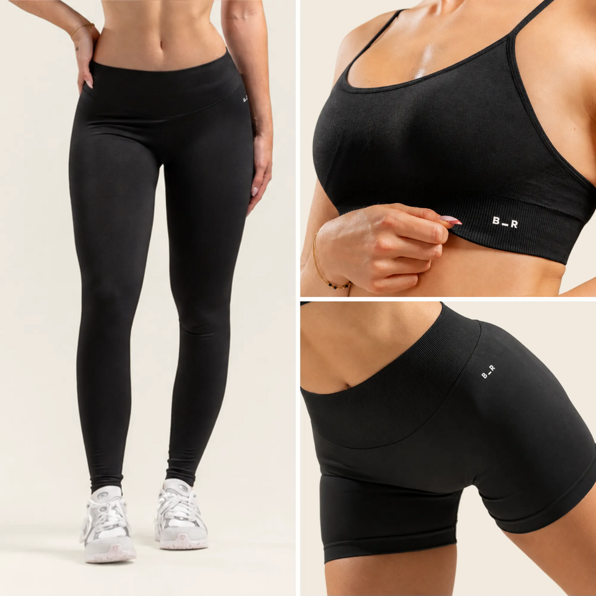 Flat belly set - Charcoal