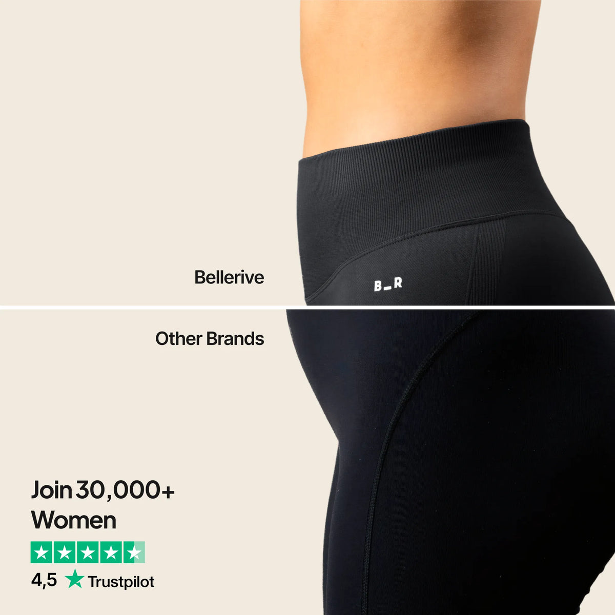 Flat belly set - Charcoal