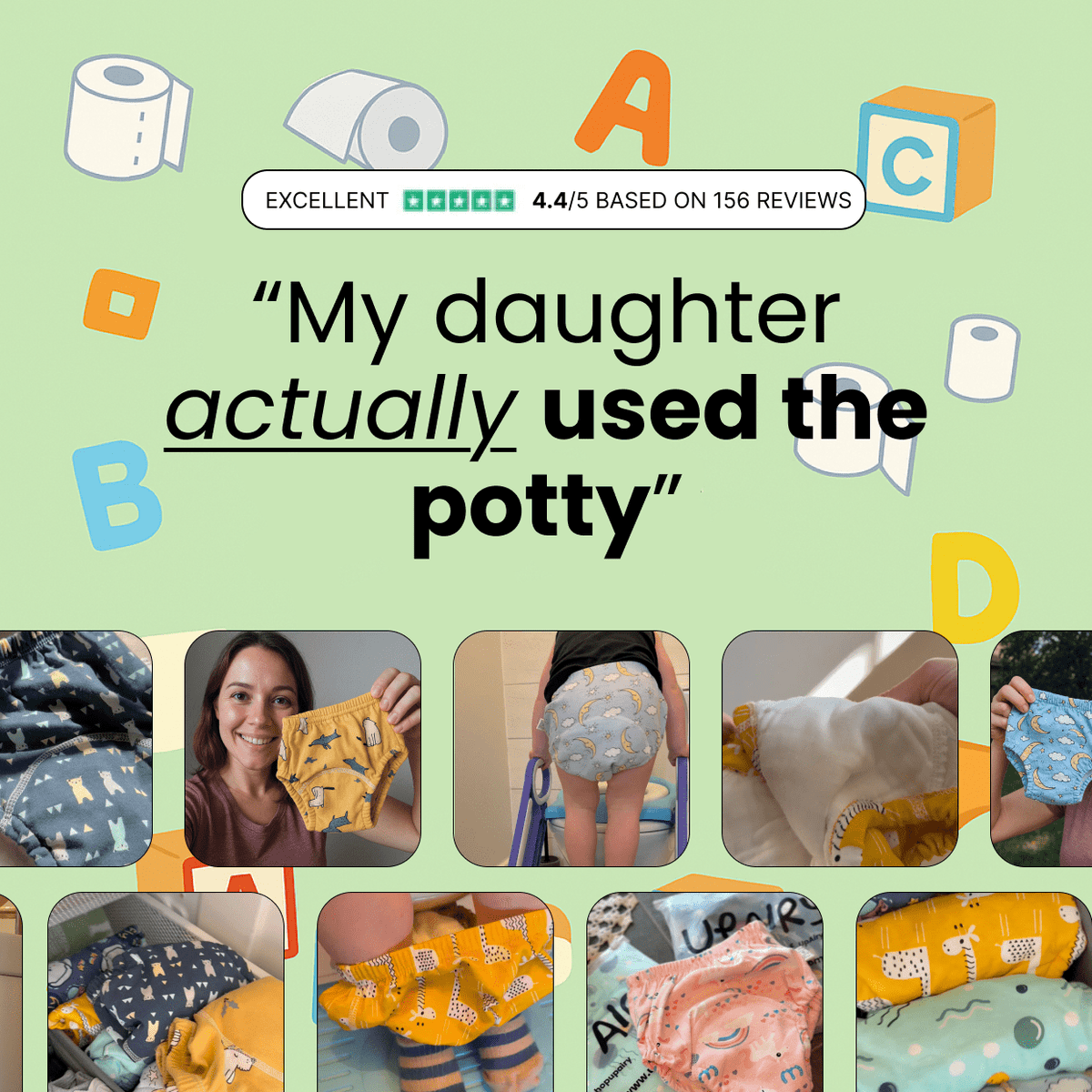 DrySteps™ Absorbent Potty Training Underwear
