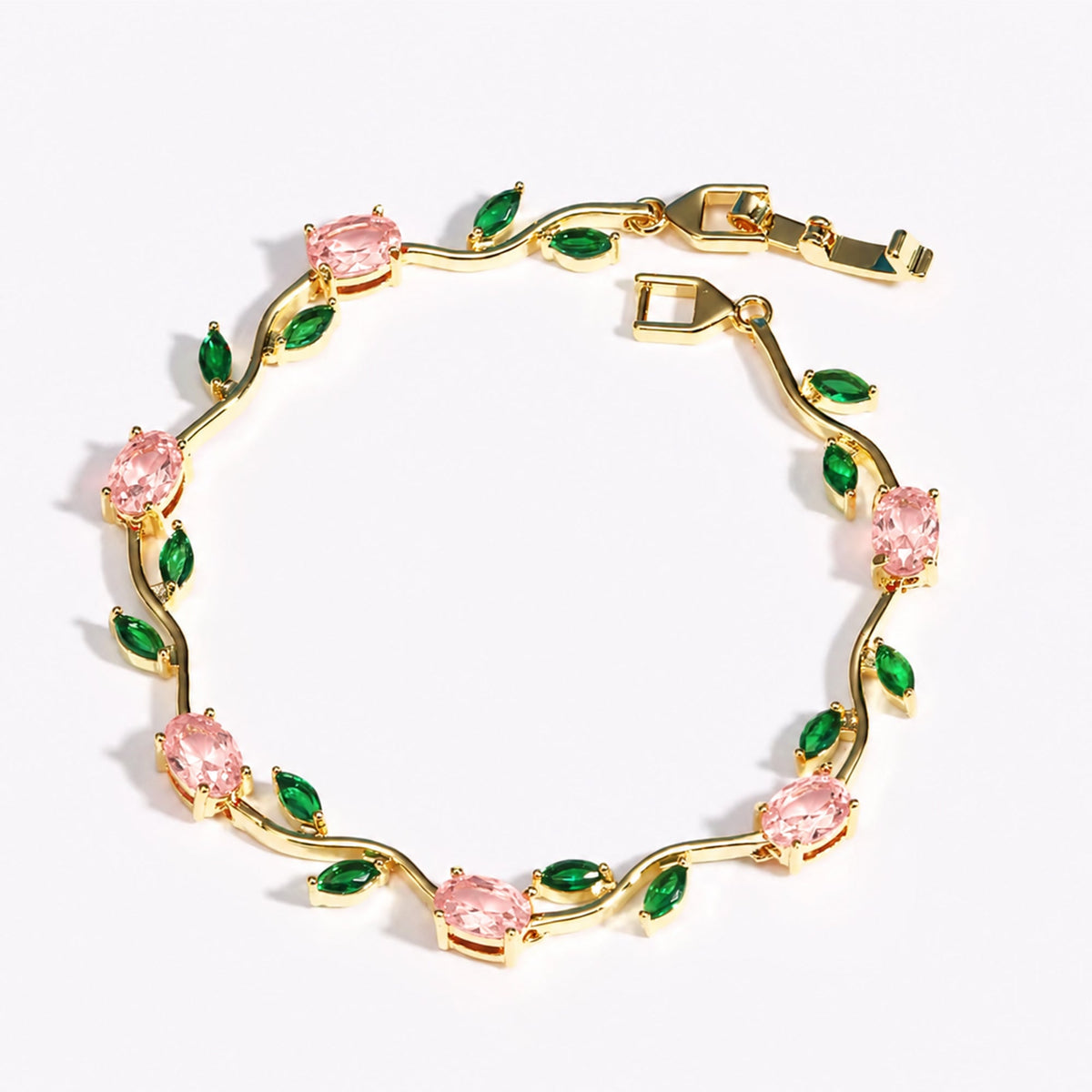 Rubivelle™ Crimson Crystal Vine Bracelet