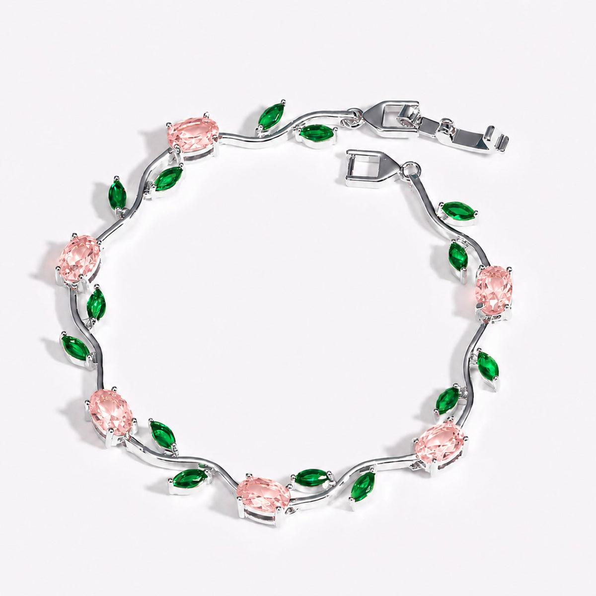 Rubivelle™ Crimson Crystal Vine Bracelet
