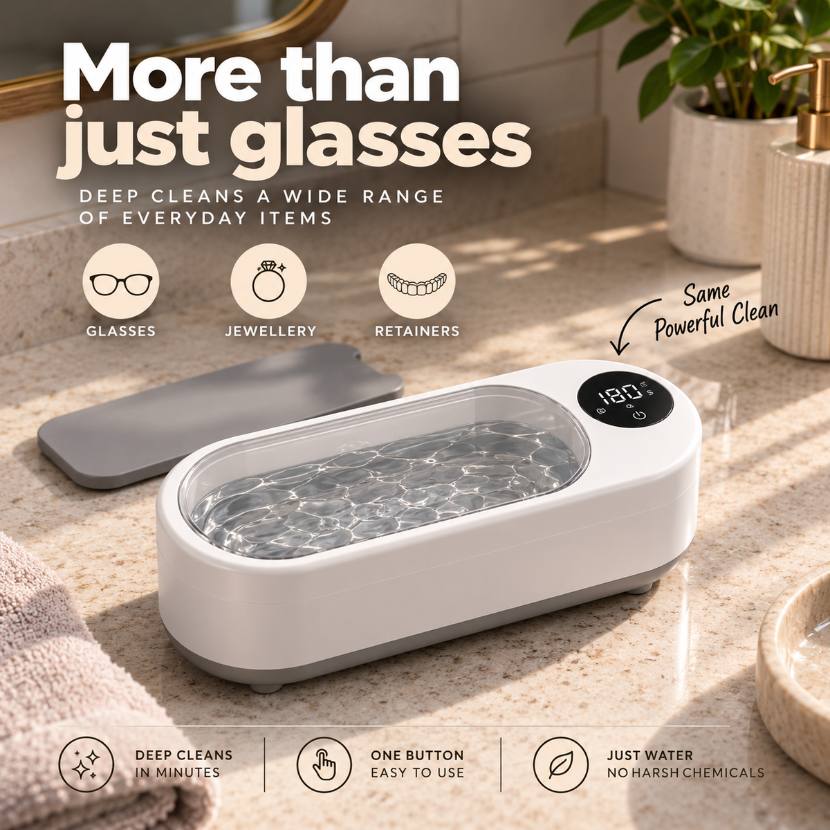 SonicPure™ Ultrasonic Multi-Purpose Cleaning Device