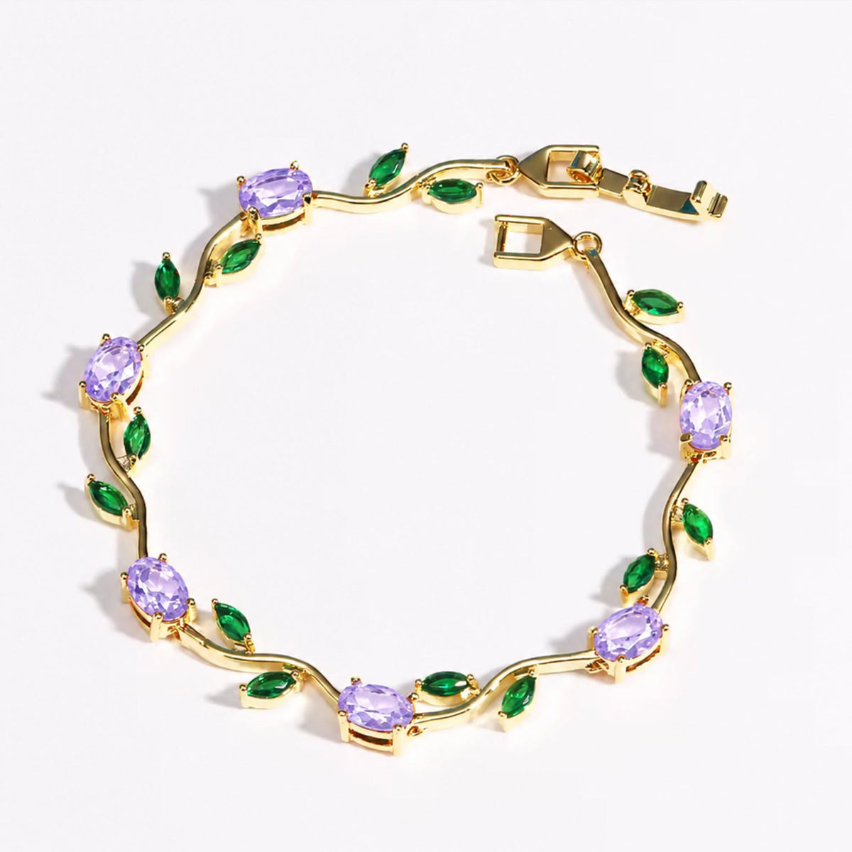 Rubivelle™ Crimson Crystal Vine Bracelet