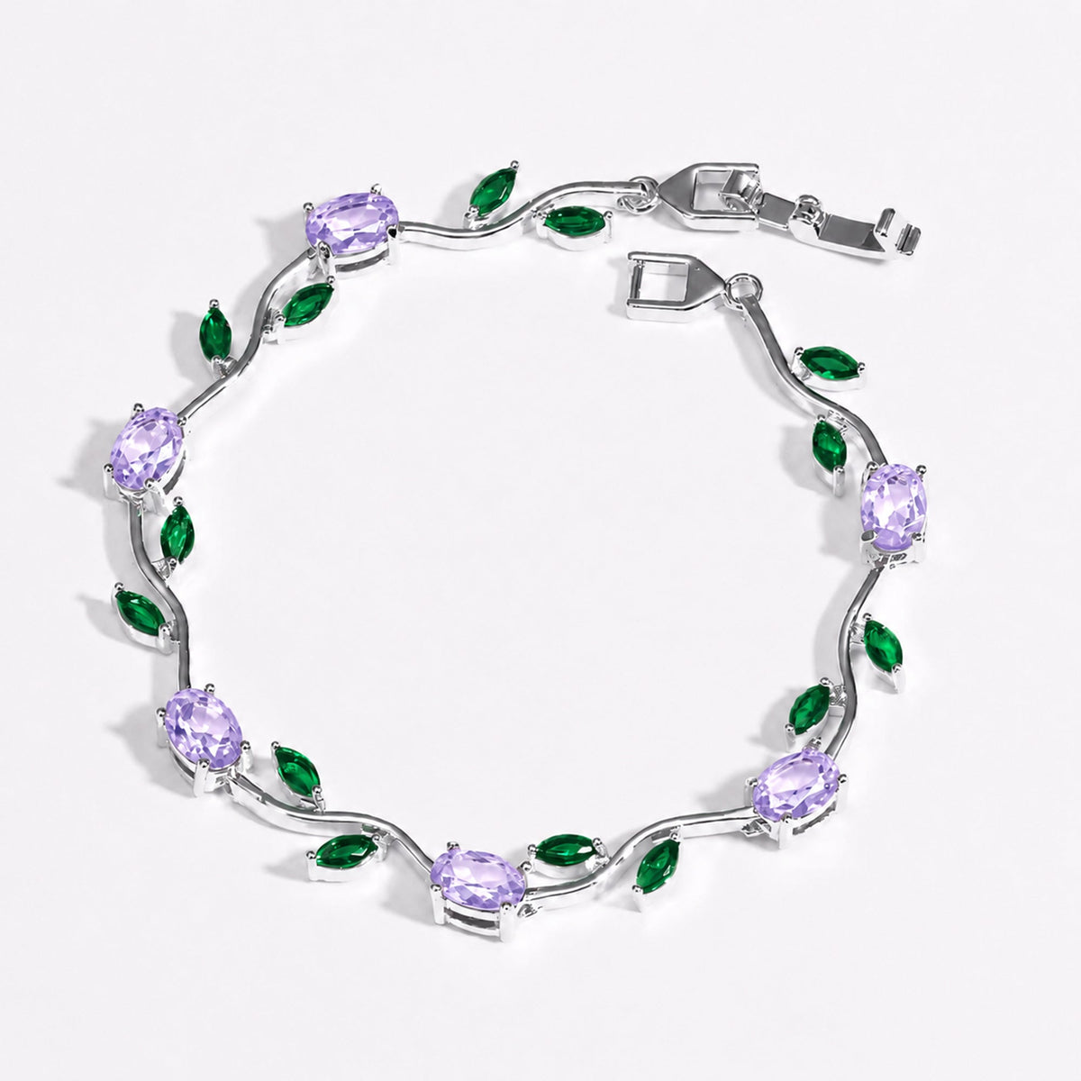 Rubivelle™ Crimson Crystal Vine Bracelet