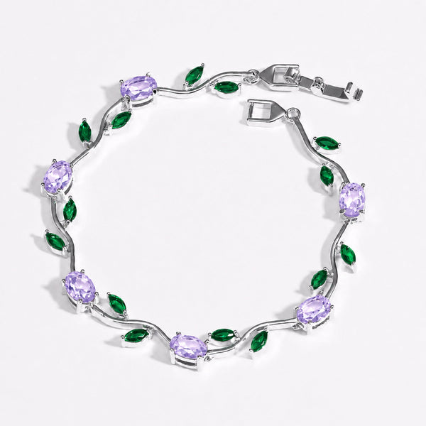 Rubivelle™ Crimson Crystal Vine Bracelet